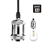 Socket Colgante Decorativo Vintage Plateado OP-6550 OPALUX - Imagen 2