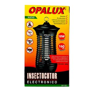 Insectocutor Eléctrico Anti Mosquitos Uv 18w Opalux 160m2