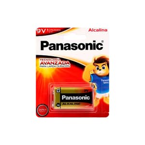Pila 9V Alcalina Panasonic