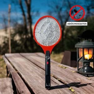 Raqueta matamoscas/Zancudos eléctrica recargable