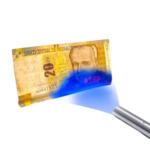 Detector de billetes falsos recargable