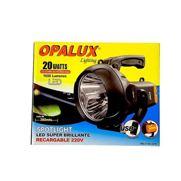 Linterna recargable 20 watts - Imagen 2