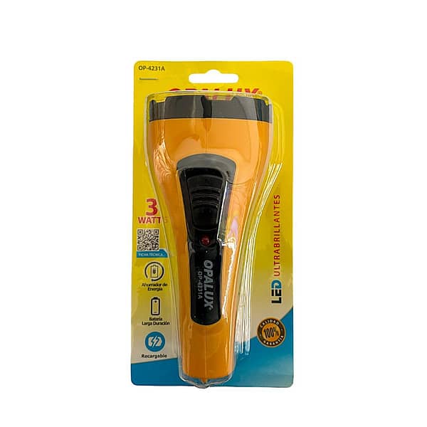 Linterna recargable 3 watts - Opalux - Imagen 4