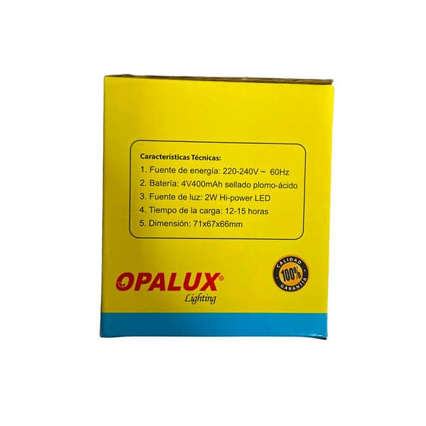 Lámpara portatil con panel solar Opalux - Imagen 5