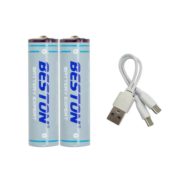 Pila AA Beston Recargable 1.5V 2200Mah + USB TIPO C