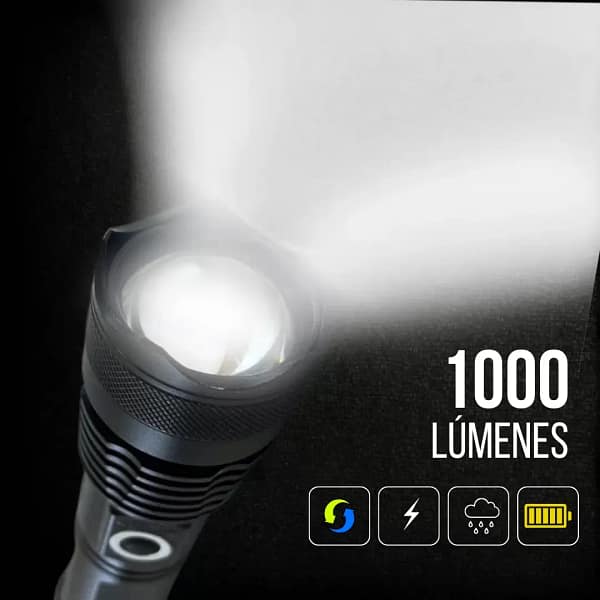 Linterna Led de metal recargable P50 - Imagen 7