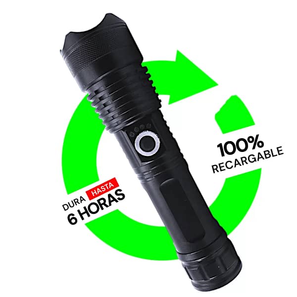 Linterna Led de metal recargable P50 - Imagen 4