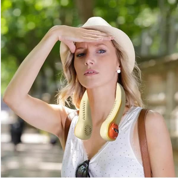 Ventilador de cuello recargable con diseño - Imagen 3