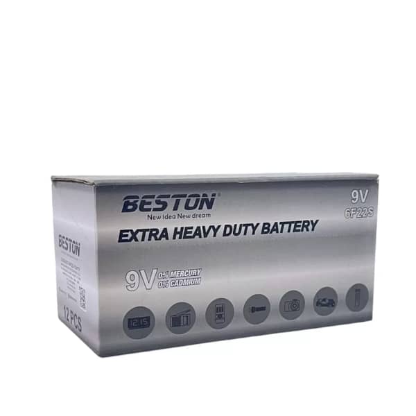 Paquete de 12 baterías de 9V Beston - Imagen 4