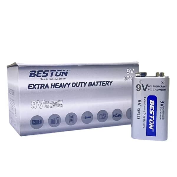 Paquete de 12 baterías de 9V Beston