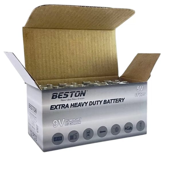 Paquete de 12 baterías de 9V Beston - Imagen 5