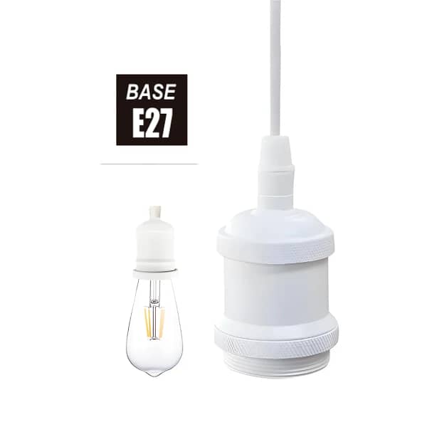 Socket Colgante Decorativo Blanco OP-6550 OPALUX - Imagen 2
