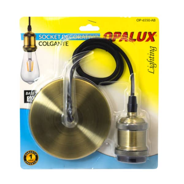Socket Colgante OPALUX  OP-6550 - Edición dorado - Imagen 3