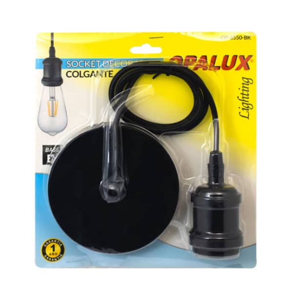 Socket Colgante Decorativo Negro OP-6550 OPALUX - Imagen 4